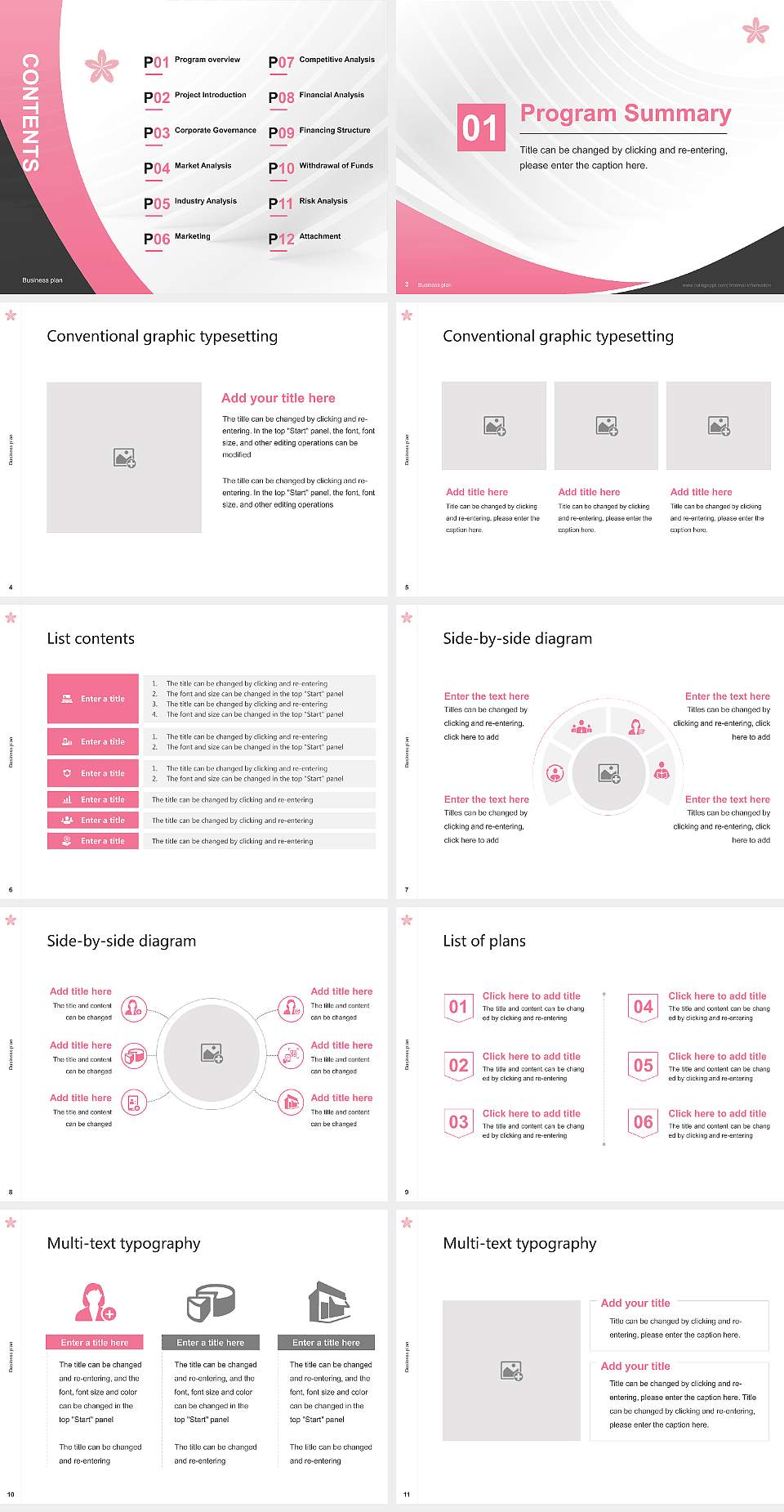 Gakushuin Women’s College Competition/Entrepreneurship Contest PPT Template4:3 ratio PPT effect preview image2
