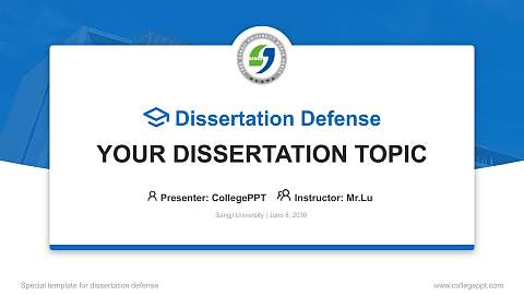 Sangji University Graduation Thesis Defense PPT Template