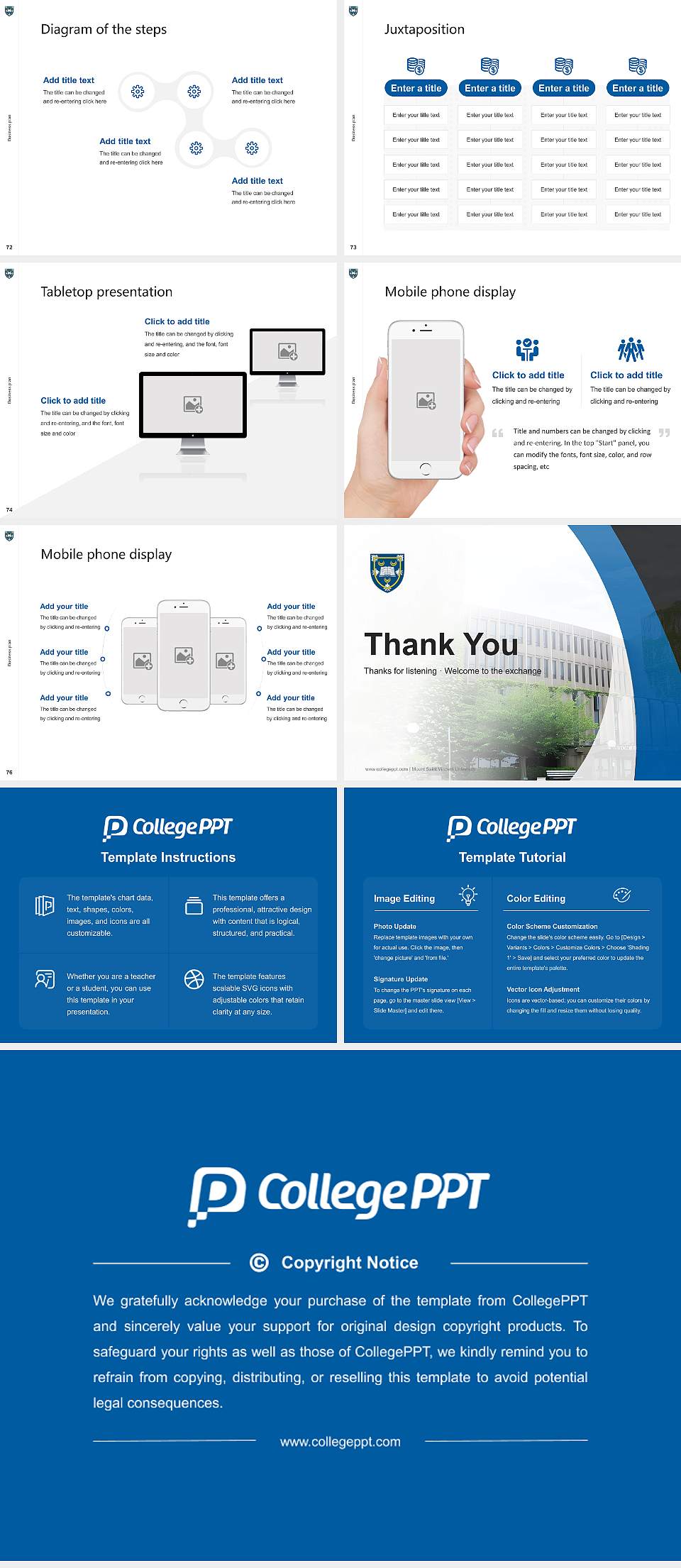 Mount Saint Vincent University Competition/Entrepreneurship Contest PPT Template4:3 ratio PPT effect preview image9