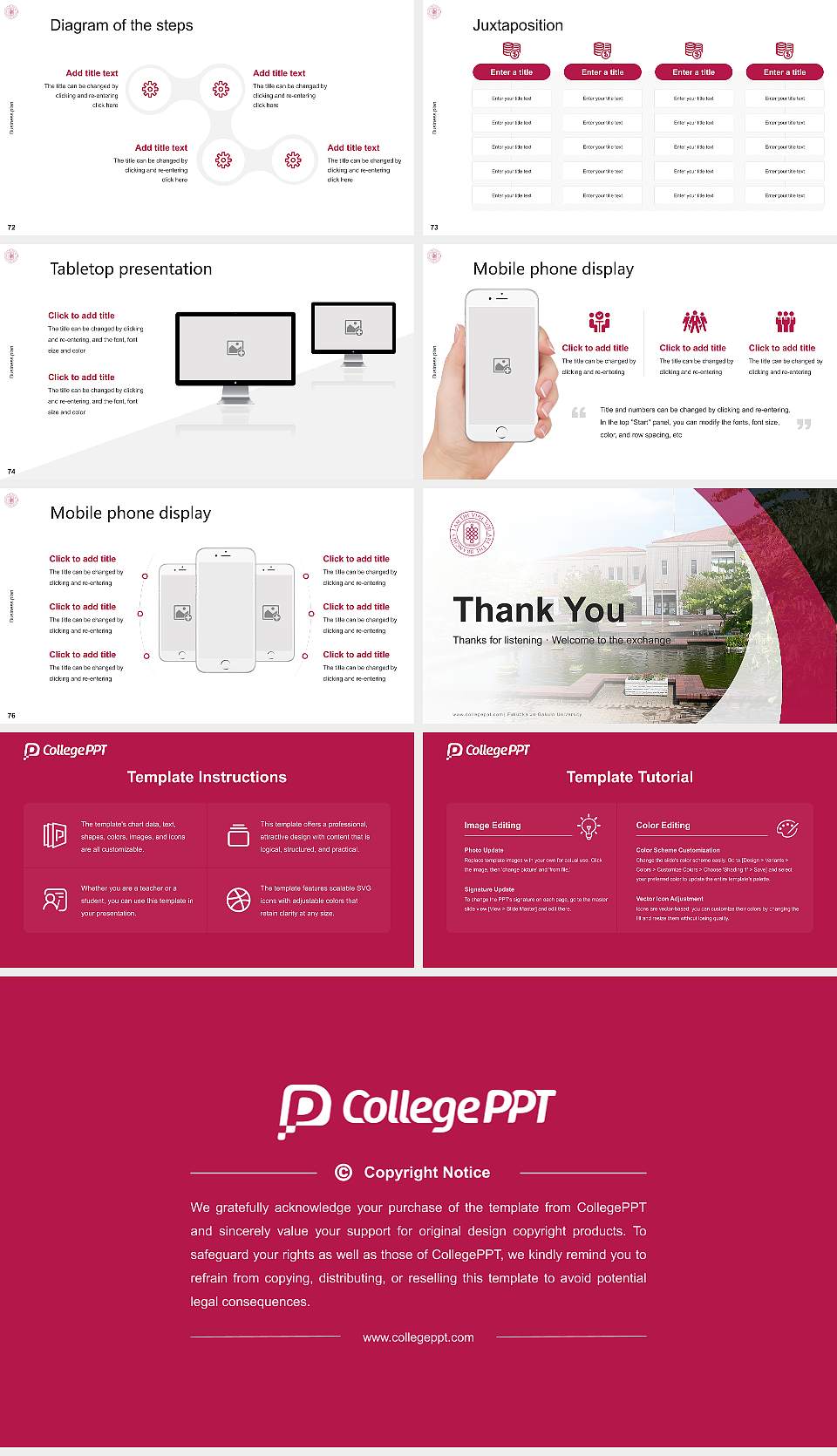 Fukuoka Jo Gakuin University Competition/Entrepreneurship Contest PPT Template16:9 ratio PPT effect preview image9