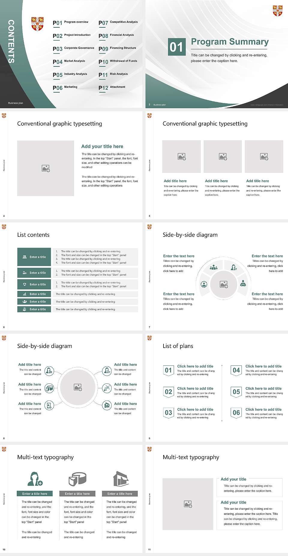 University of Cambridge Competition/Entrepreneurship Contest PPT Template4:3 ratio PPT effect preview image2