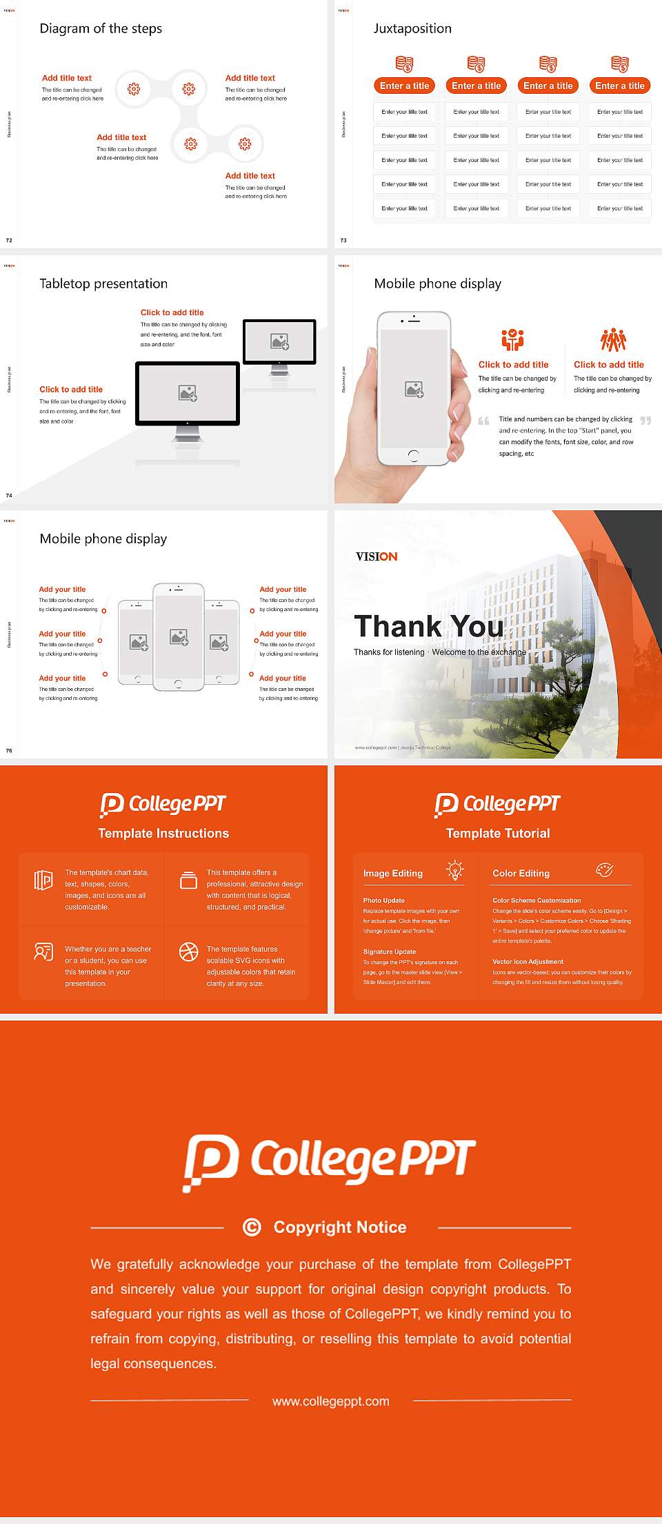 Jeonju Technical College Competition/Entrepreneurship Contest PPT Template4:3 ratio PPT effect preview image9