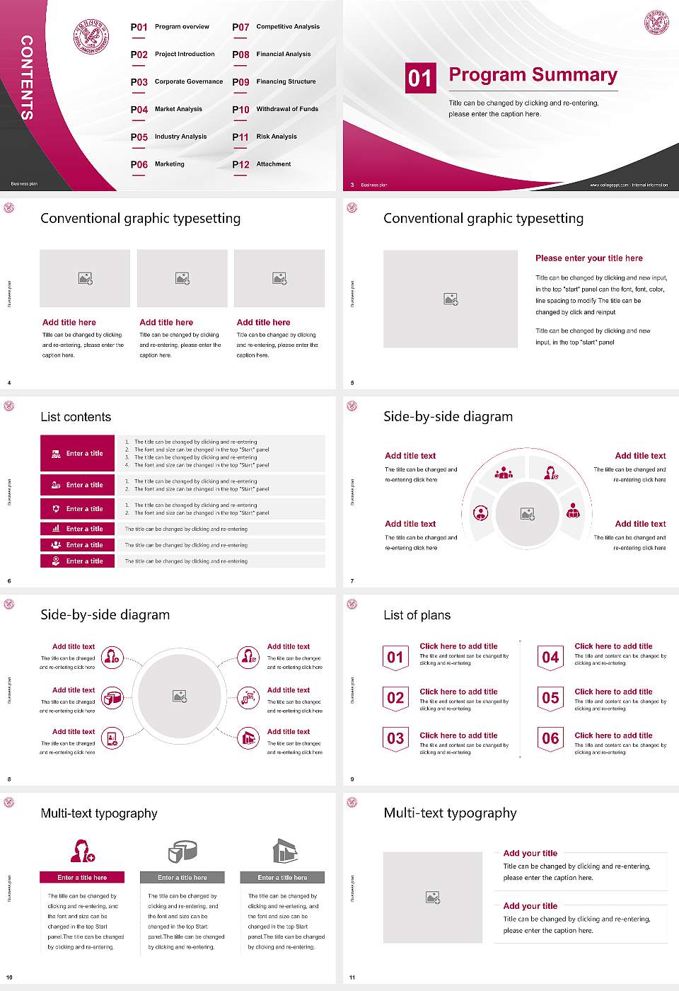Seoul Jangsin University Competition/Entrepreneurship Contest PPT Template16:9 ratio PPT effect preview image2