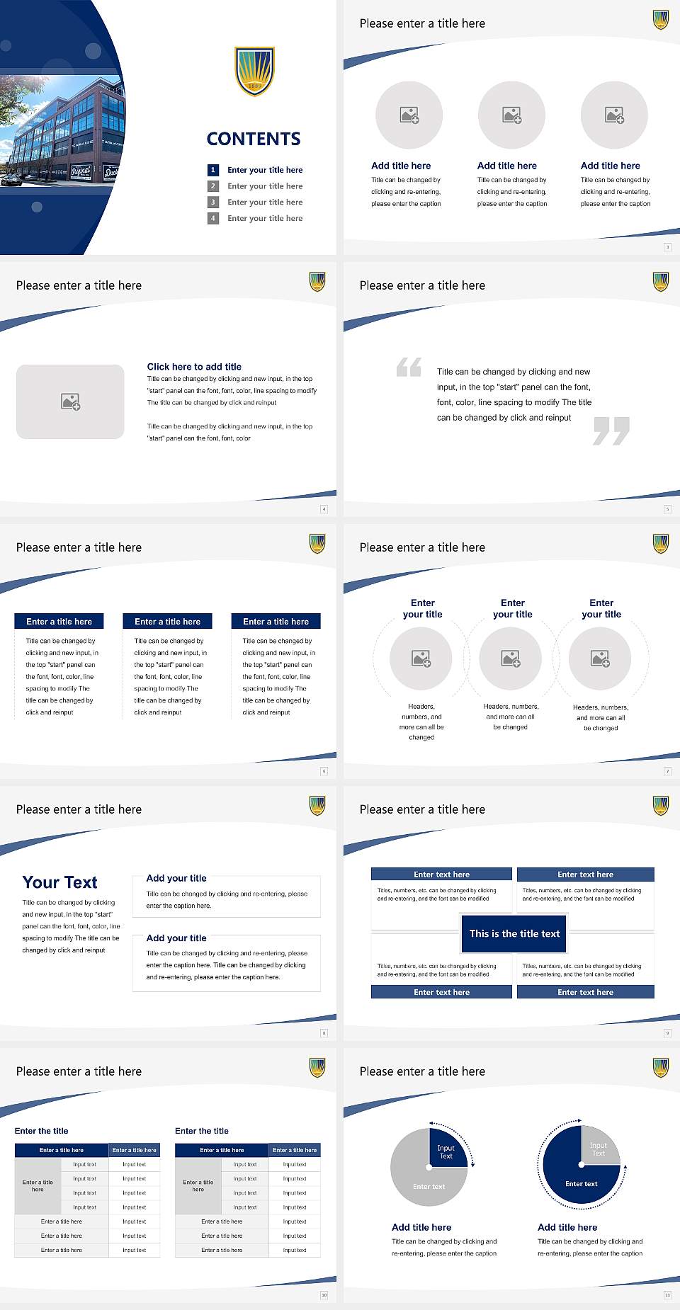 Chamberlain University – Columbus Course/Courseware Creation PPT Template4:3 ratio PPT effect preview image2