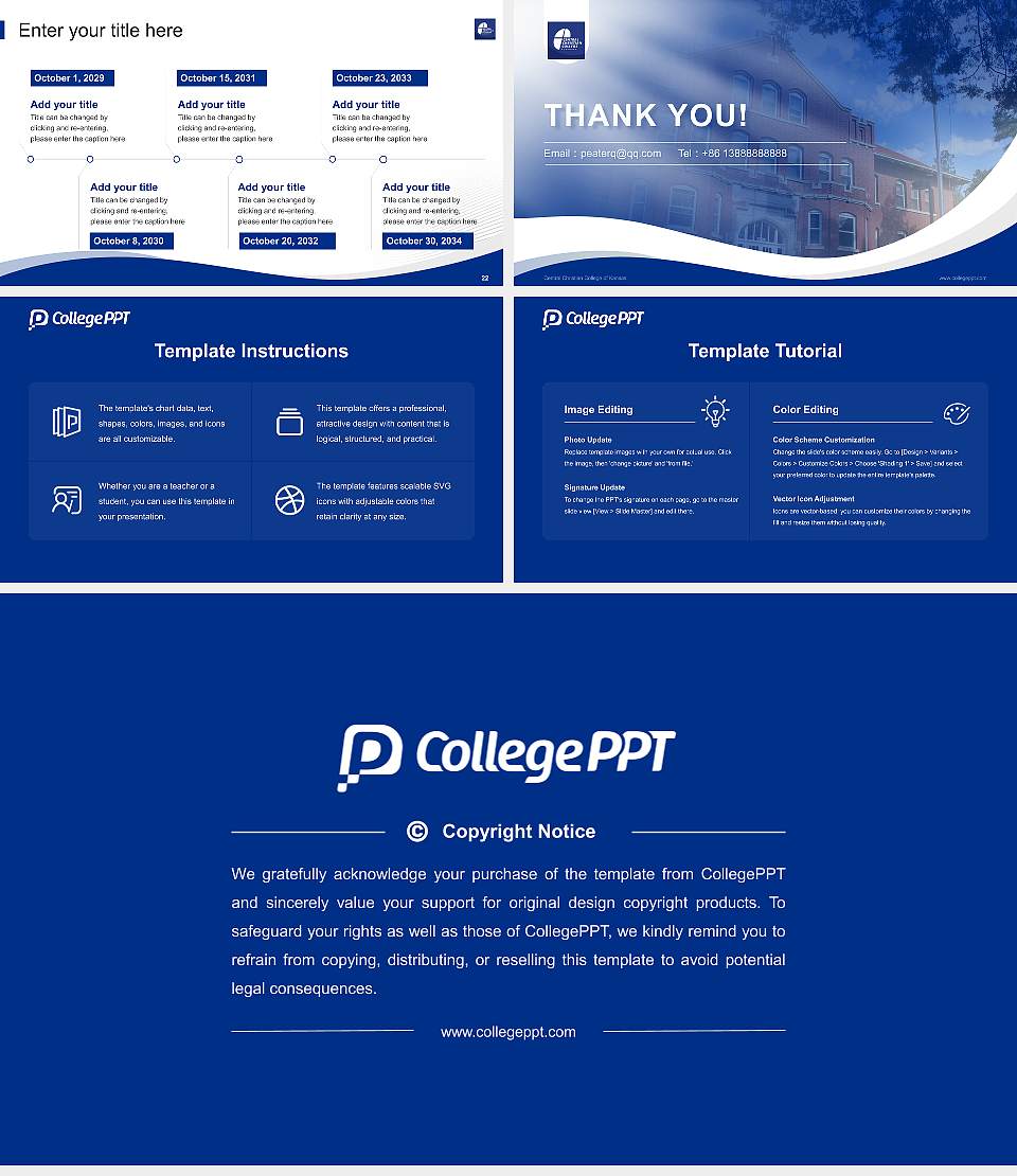 Central Christian College of Kansas Lecture Sharing and Networking Event PPT Template16:9 ratio PPT effect preview image4