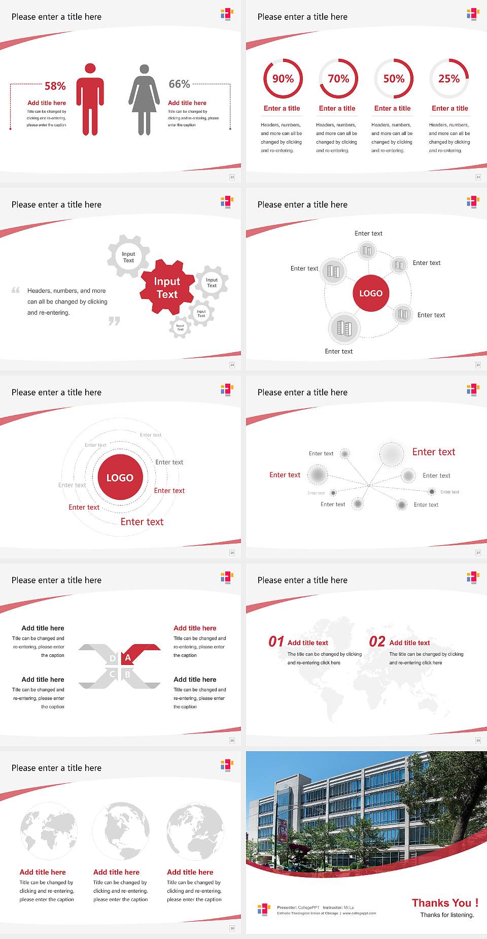 Catholic Theological Union at Chicago Course/Courseware Creation PPT Template4:3 ratio PPT effect preview image4