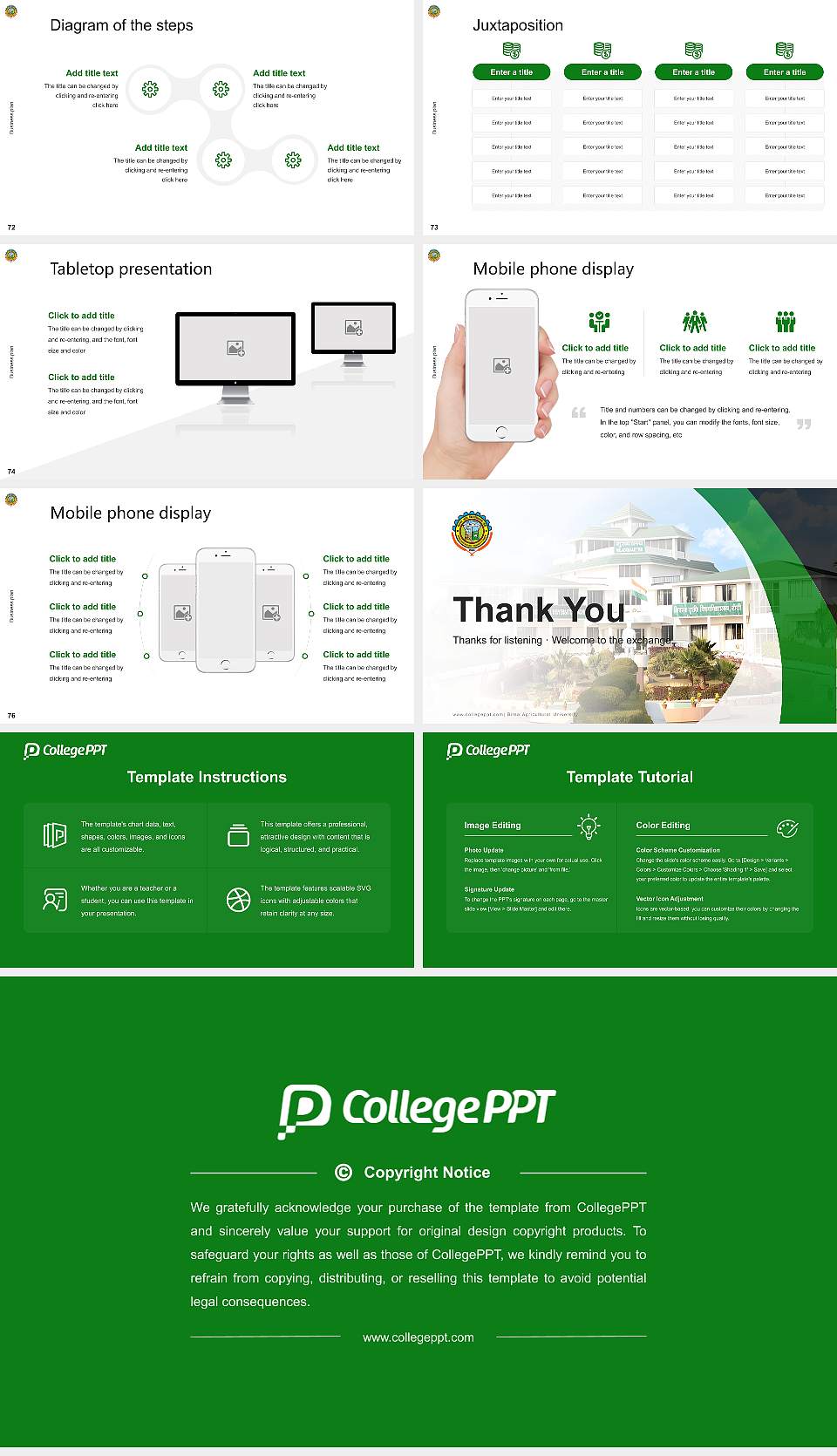 Birsa Agricultural University Competition/Entrepreneurship Contest PPT Template16:9 ratio PPT effect preview image9