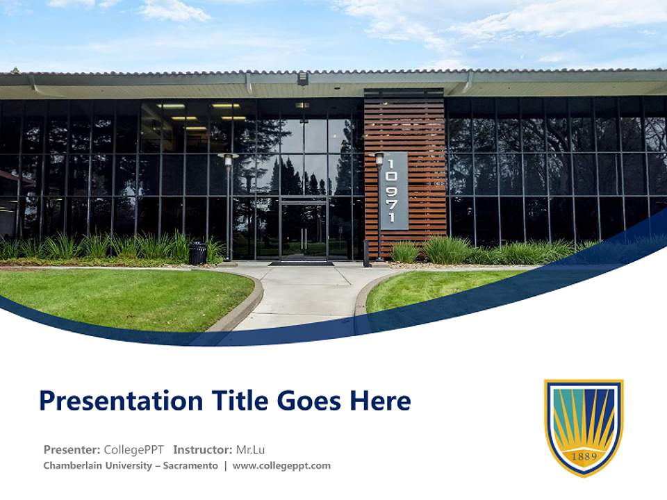 Chamberlain University – Sacramento Course/Courseware Creation PPT Template4:3 ratio PPT effect preview image5