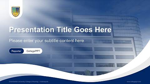 Chamberlain University College of Nursing – Indianapolis Lecture Sharing and Networking Event PPT Template