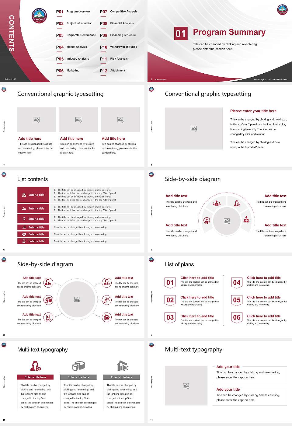 Himalayiya University Competition/Entrepreneurship Contest PPT Template16:9 ratio PPT effect preview image2