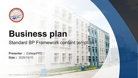 Dr. B. R. Ambedkar University, Srikakulam Competition/Entrepreneurship Contest PPT Template