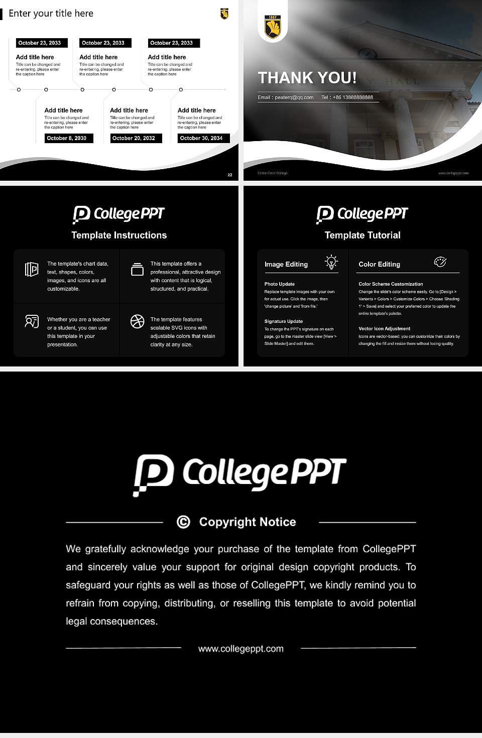 Cedar Crest College Lecture Sharing and Networking Event PPT Template4:3 ratio PPT effect preview image4