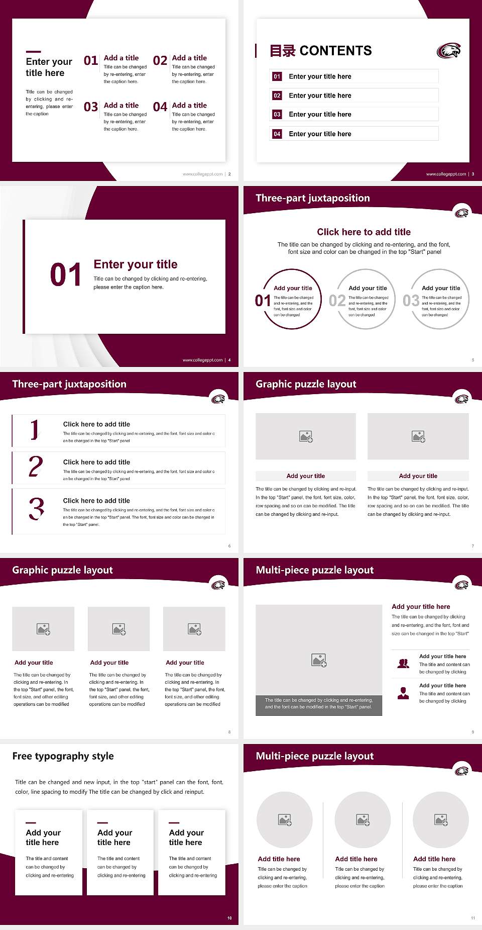 Chadron State College Academic Presentation/Research Findings Report PPT Template4:3 ratio PPT effect preview image2