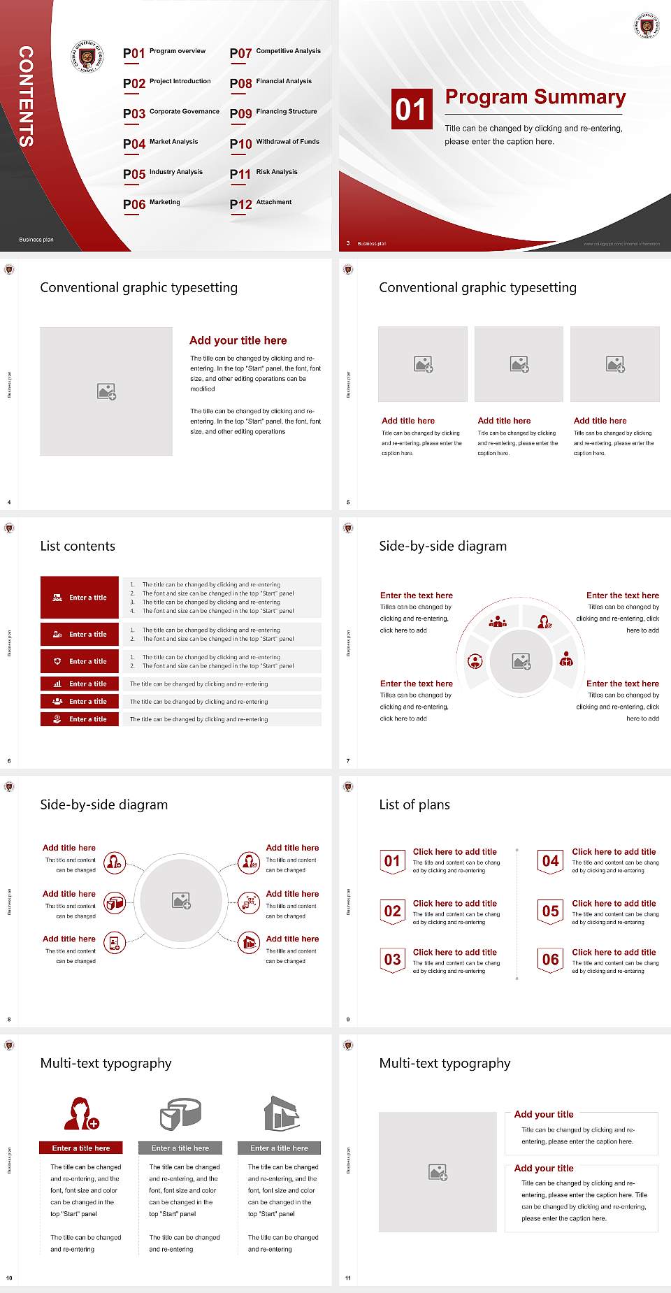 Central University of Odisha Competition/Entrepreneurship Contest PPT Template4:3 ratio PPT effect preview image2