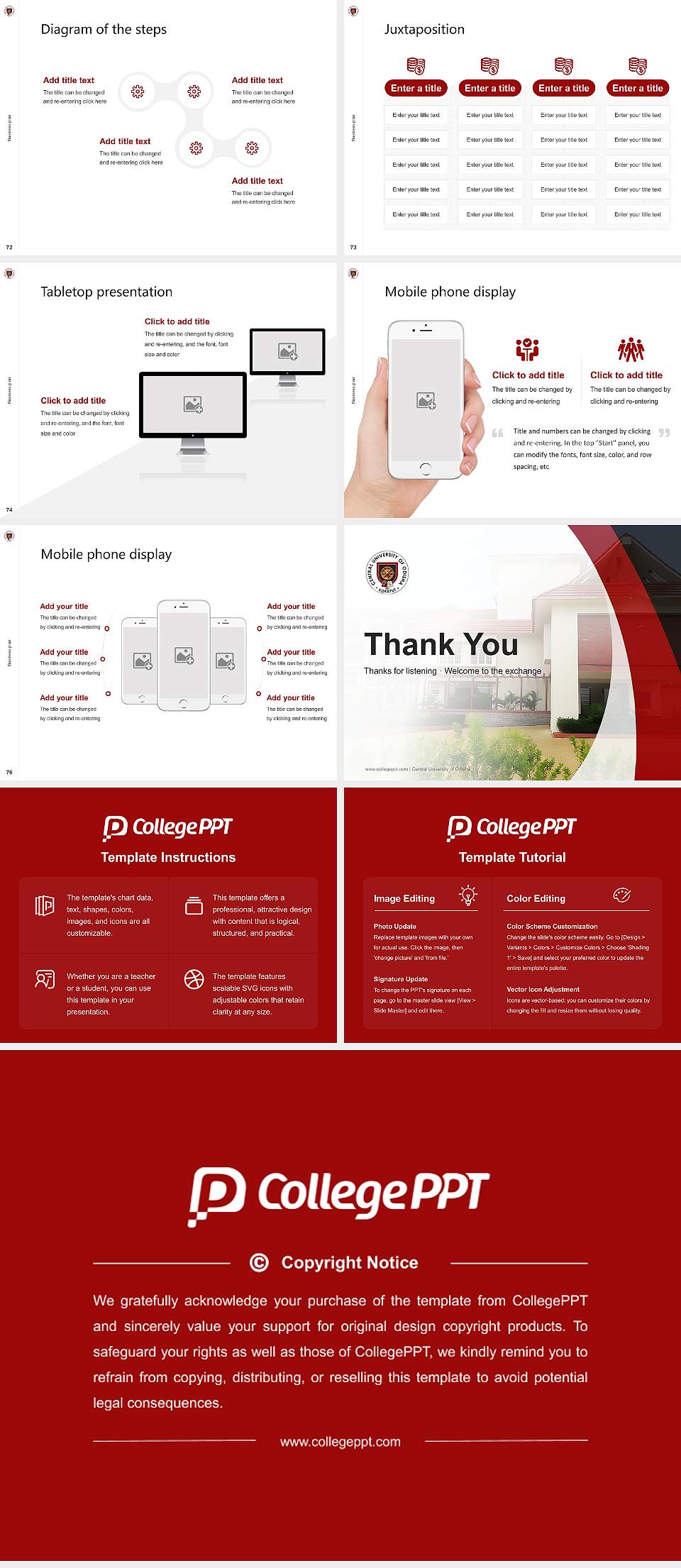 Central University of Odisha Competition/Entrepreneurship Contest PPT Template4:3 ratio PPT effect preview image9