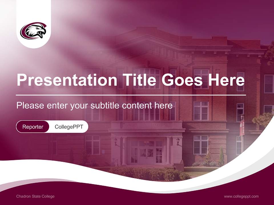 Chadron State College Lecture Sharing and Networking Event PPT Template4:3 ratio PPT effect preview image4