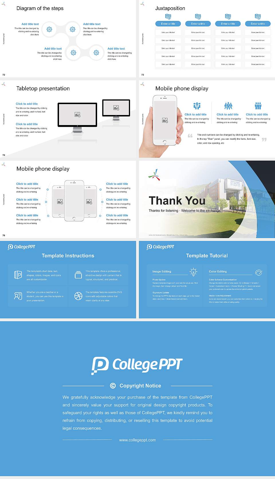 Hiroshima City University Competition/Entrepreneurship Contest PPT Template16:9 ratio PPT effect preview image9