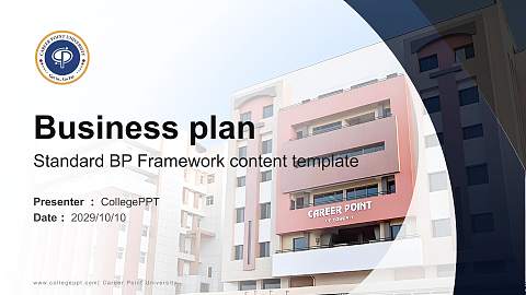 Career Point University Competition/Entrepreneurship Contest PPT Template