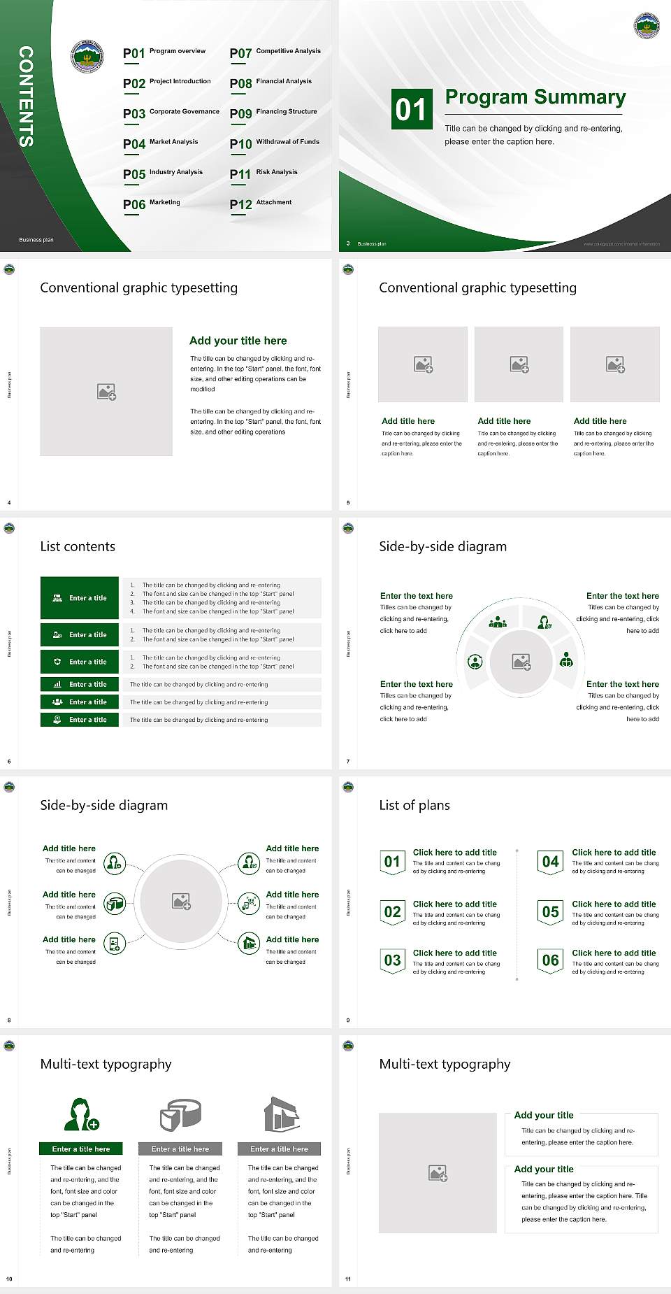 Himachal Pradesh University Competition/Entrepreneurship Contest PPT Template4:3 ratio PPT effect preview image2