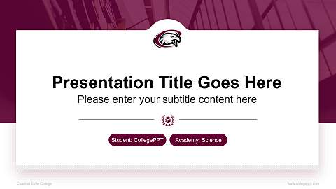 Chadron State College National Scholarship Defense PPT Template