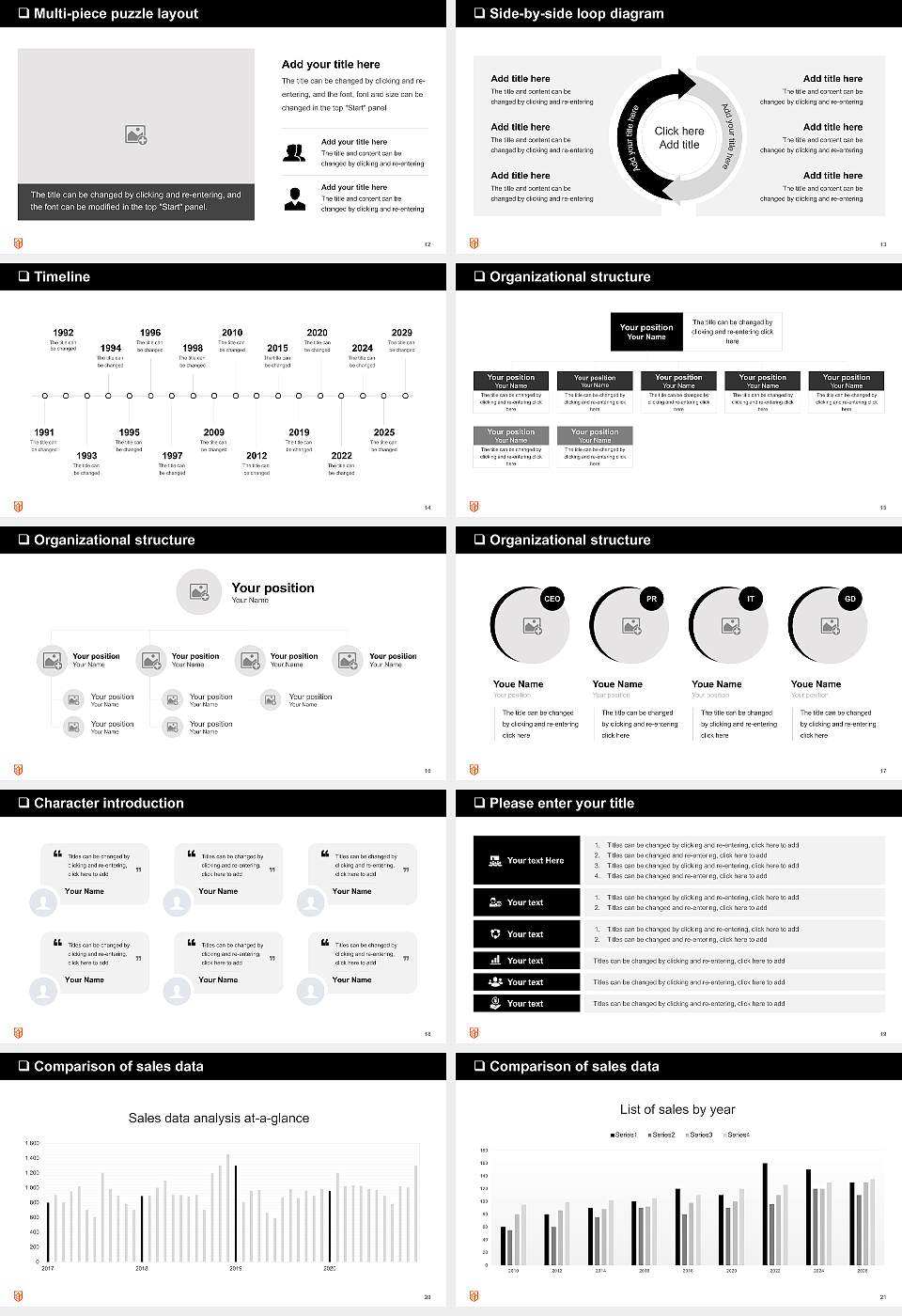 Carroll University General Purpose PPT Template16:9 ratio PPT effect preview image3