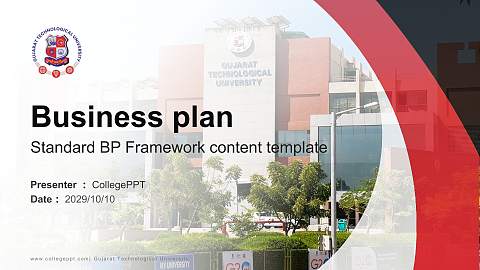 Gujarat Technological University Competition/Entrepreneurship Contest PPT Template
