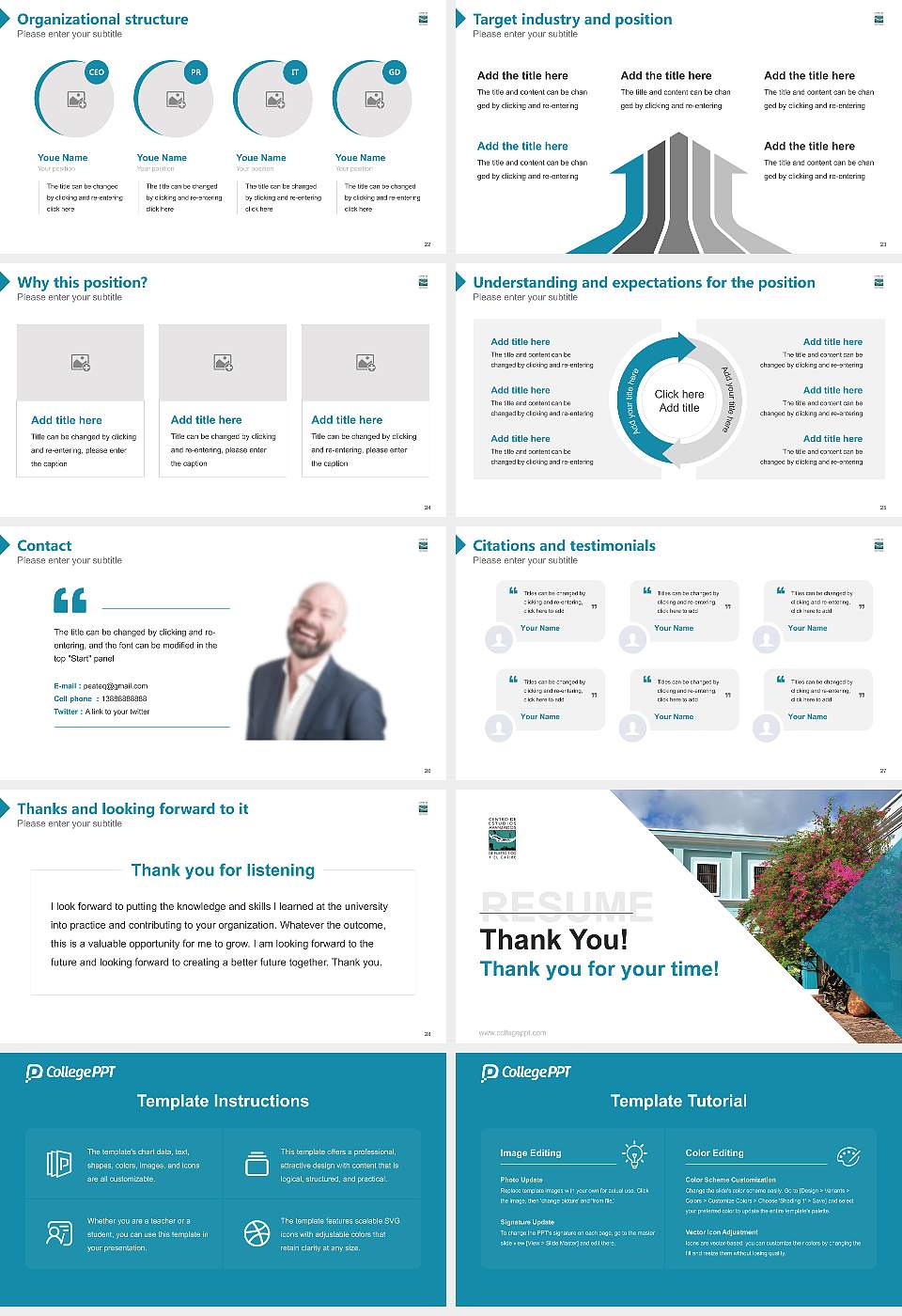 Center for Advanced Studies on Puerto Rico and the Caribbean Resume PPT Template16:9 ratio PPT effect preview image4