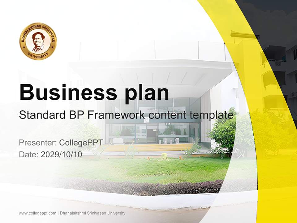Dhanalakshmi Srinivasan University Competition/Entrepreneurship Contest PPT Template4:3 ratio PPT effect preview image9