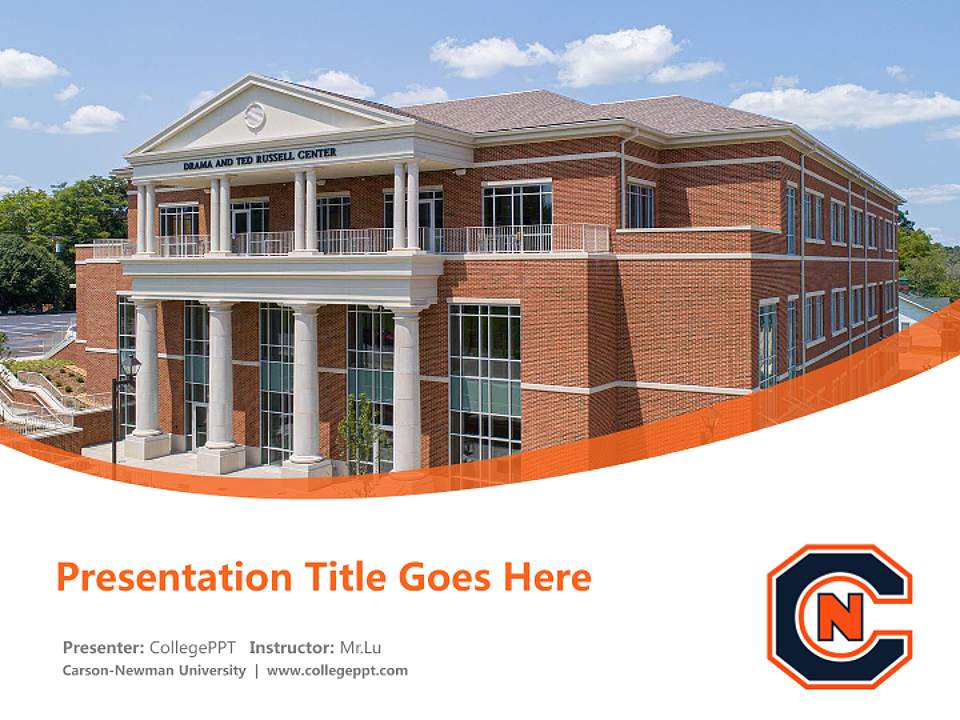 Carson-Newman University Course/Courseware Creation PPT Template4:3 ratio PPT effect preview image5