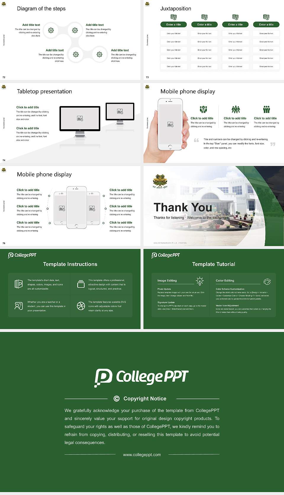 G.L.A. University Competition/Entrepreneurship Contest PPT Template16:9 ratio PPT effect preview image9