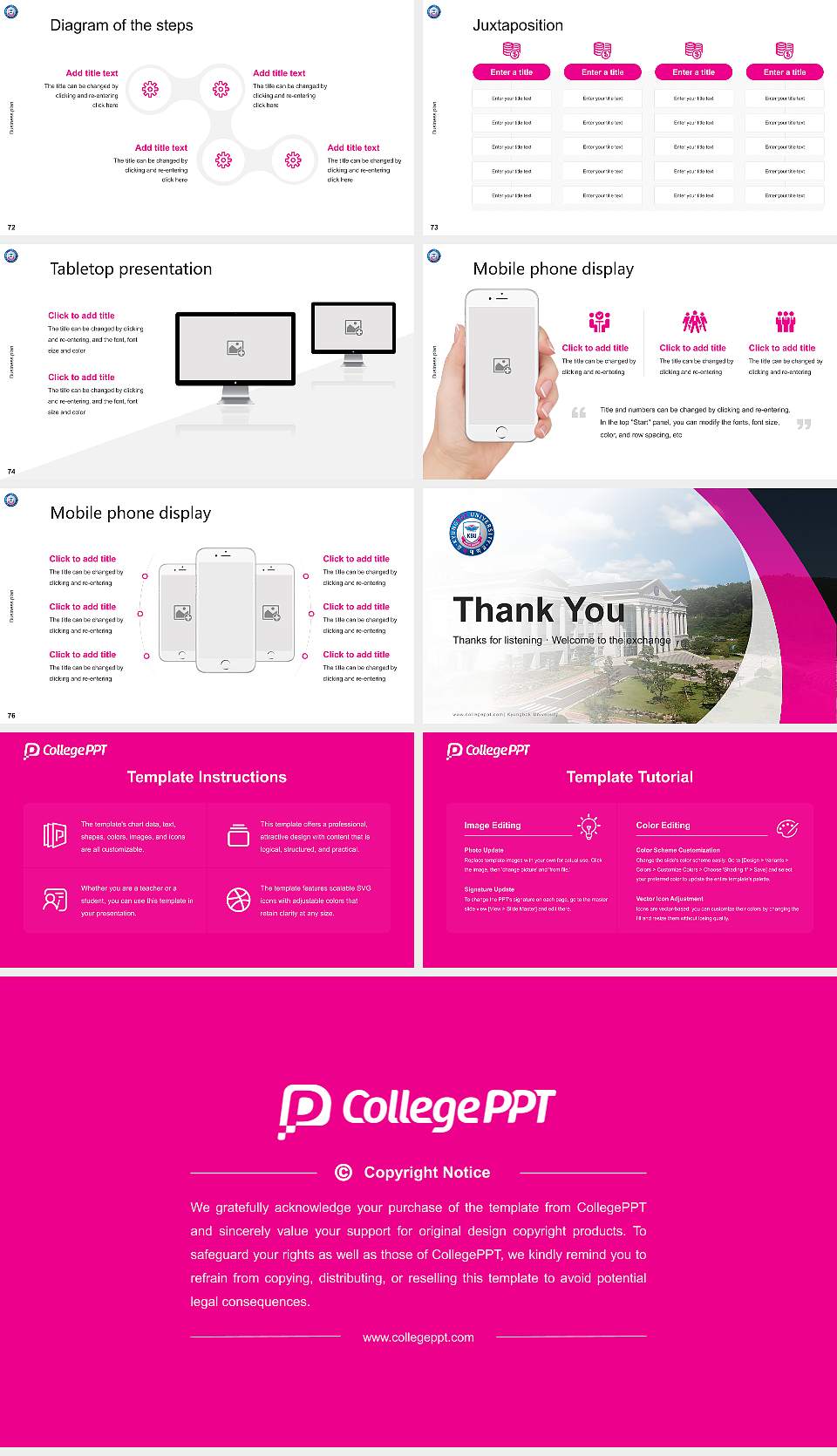 Kyungbok University Competition/Entrepreneurship Contest PPT Template16:9 ratio PPT effect preview image9