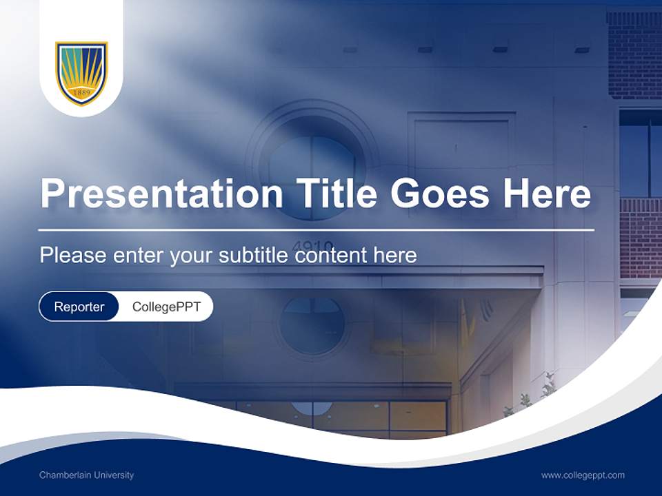 Chamberlain University Lecture Sharing and Networking Event PPT Template4:3 ratio PPT effect preview image4