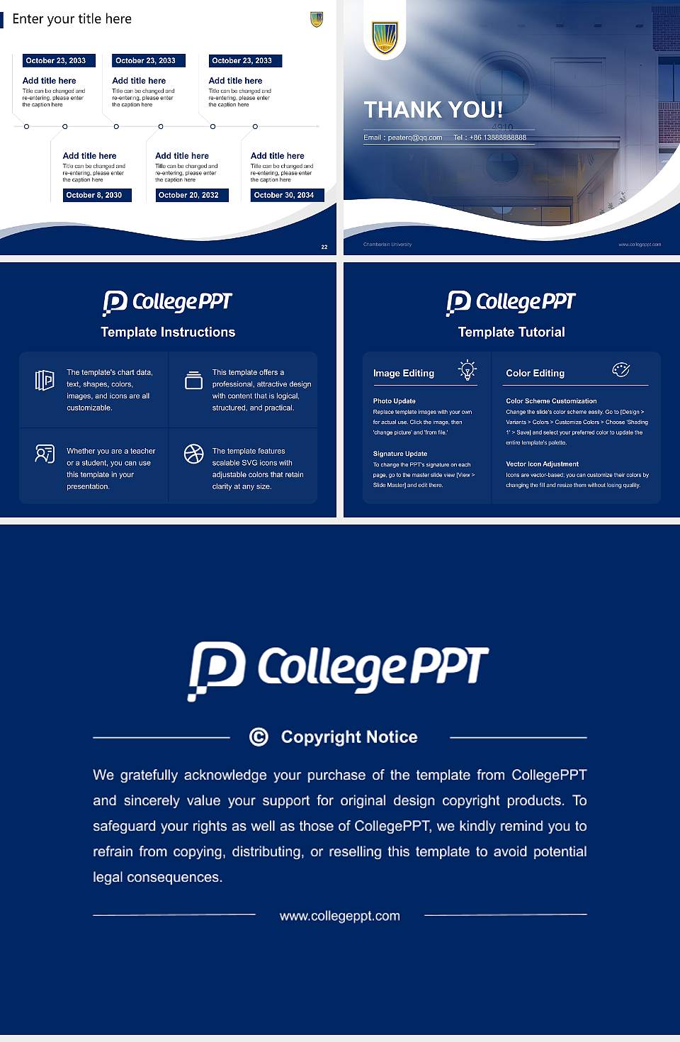 Chamberlain University Lecture Sharing and Networking Event PPT Template4:3 ratio PPT effect preview image4