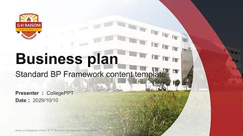 G H Raisoni University, Amravati Competition/Entrepreneurship Contest PPT Template
