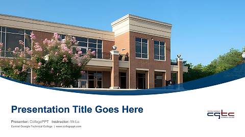 Central Georgia Technical College Course/Courseware Creation PPT Template