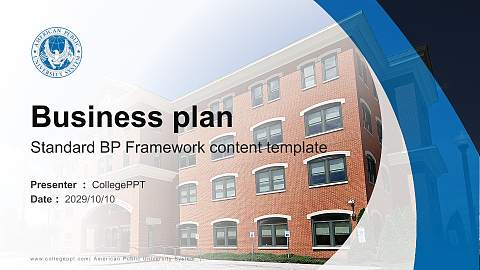 American Public University System Competition/Entrepreneurship Contest PPT Template