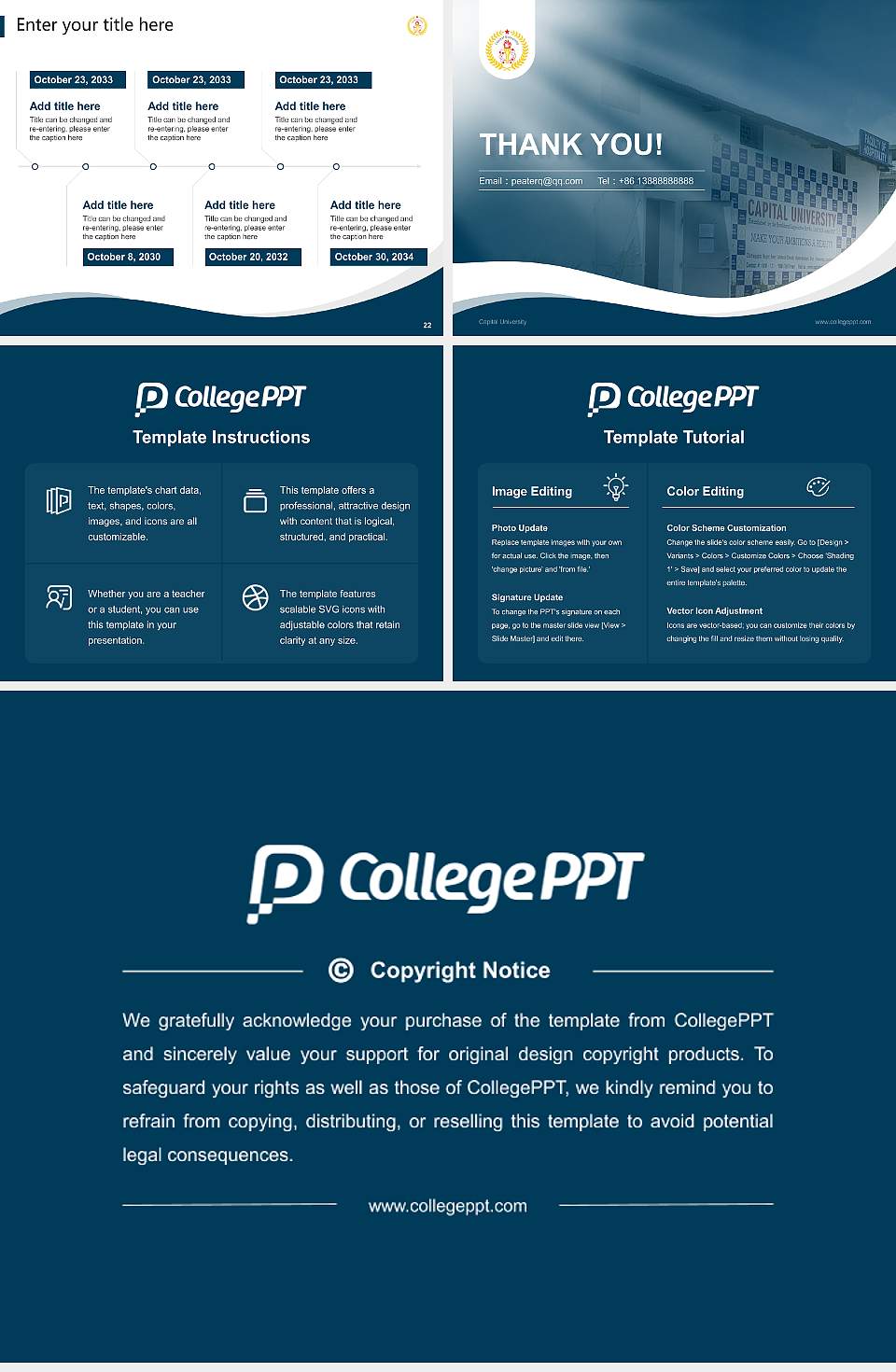 Capital University Lecture Sharing and Networking Event PPT Template4:3 ratio PPT effect preview image4