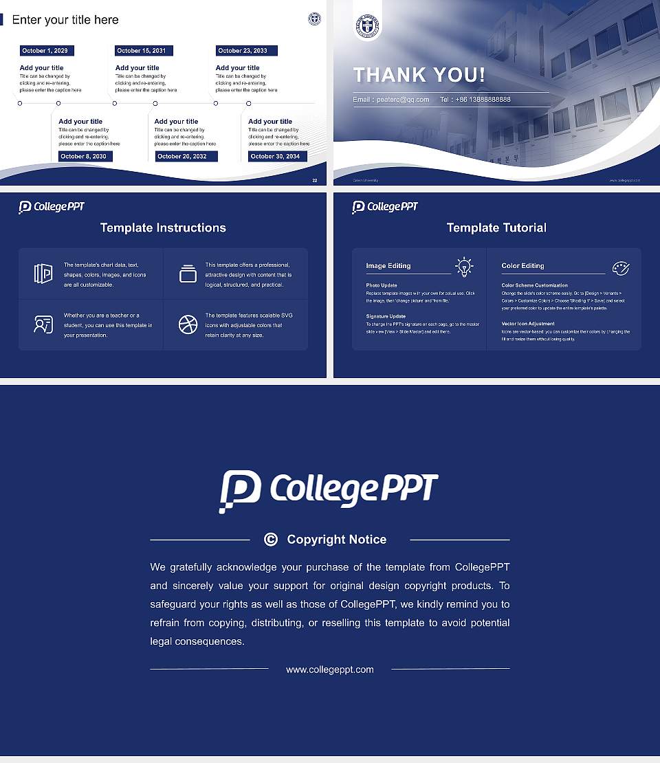 Calvin University Lecture Sharing and Networking Event PPT Template16:9 ratio PPT effect preview image4