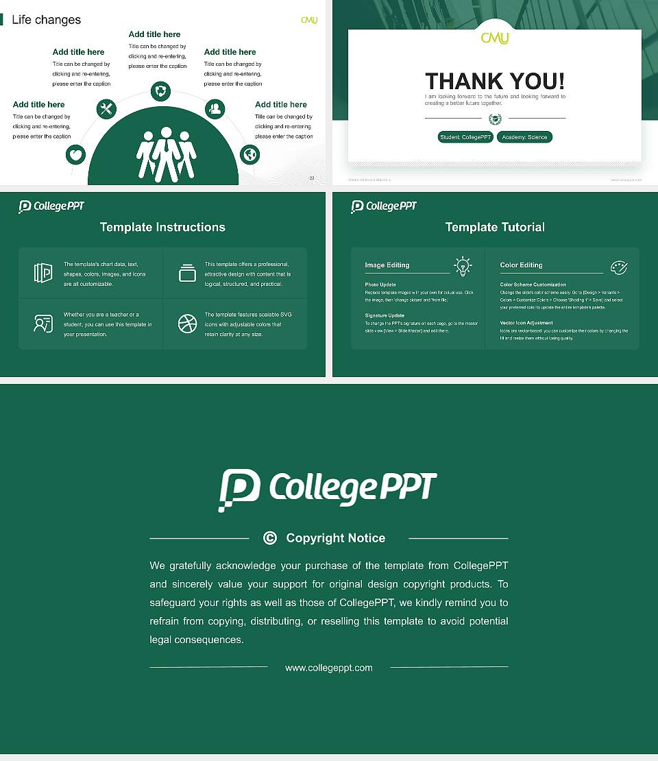 Central Methodist University National Scholarship Defense PPT Template16:9 ratio PPT effect preview image4