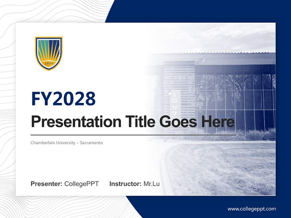 Chamberlain University – Sacramento Academic Presentation/Research Findings Report PPT Template4:3 ratio PPT effect preview image5