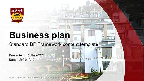 A.P.G. (Alakh Prakash Goyal) Shimla University Competition/Entrepreneurship Contest PPT Template