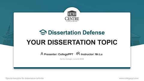 Centre College Graduation Thesis Defense PPT Template