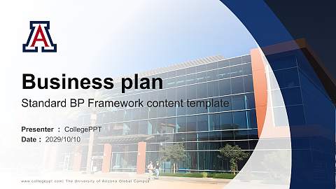 The University of Arizona Global Campus Competition/Entrepreneurship Contest PPT Template