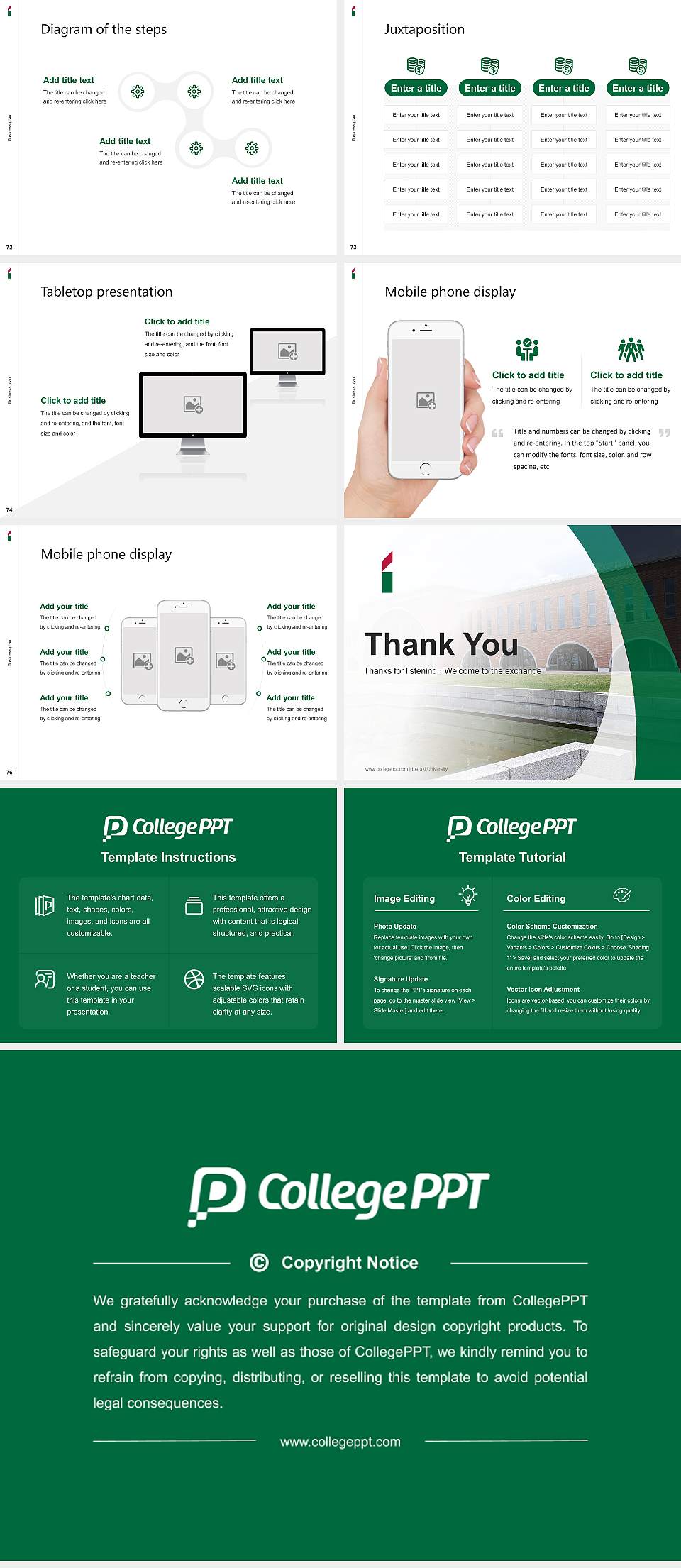 Ibaraki University Competition/Entrepreneurship Contest PPT Template4:3 ratio PPT effect preview image9