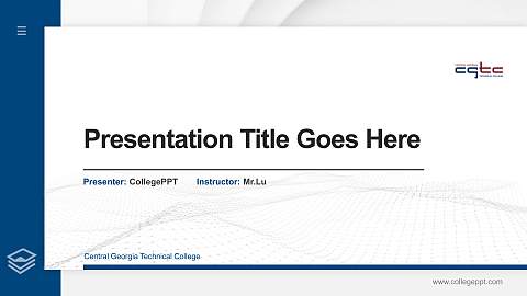 Central Georgia Technical College Thesis Proposal/Graduation Defense PPT Template