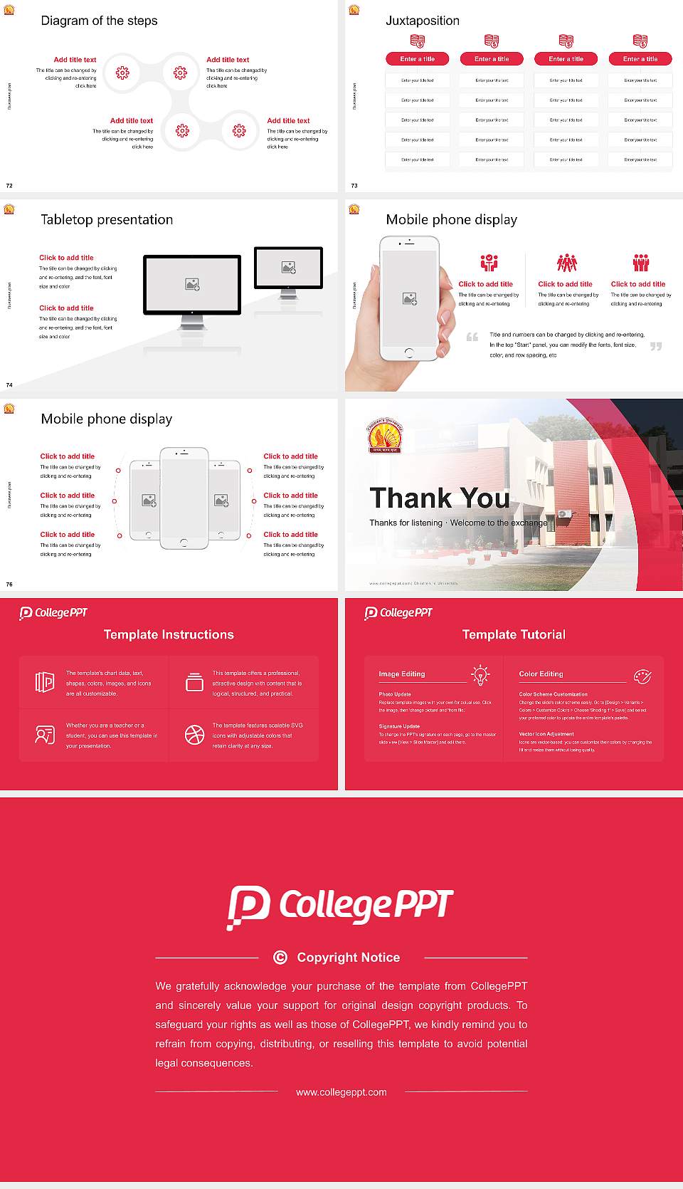 Children ‘s University Competition/Entrepreneurship Contest PPT Template16:9 ratio PPT effect preview image9