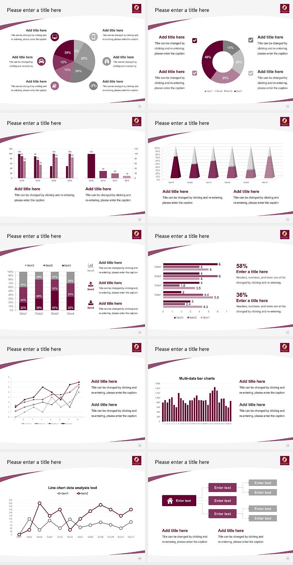 Central Penn College Course/Courseware Creation PPT Template4:3 ratio PPT effect preview image3