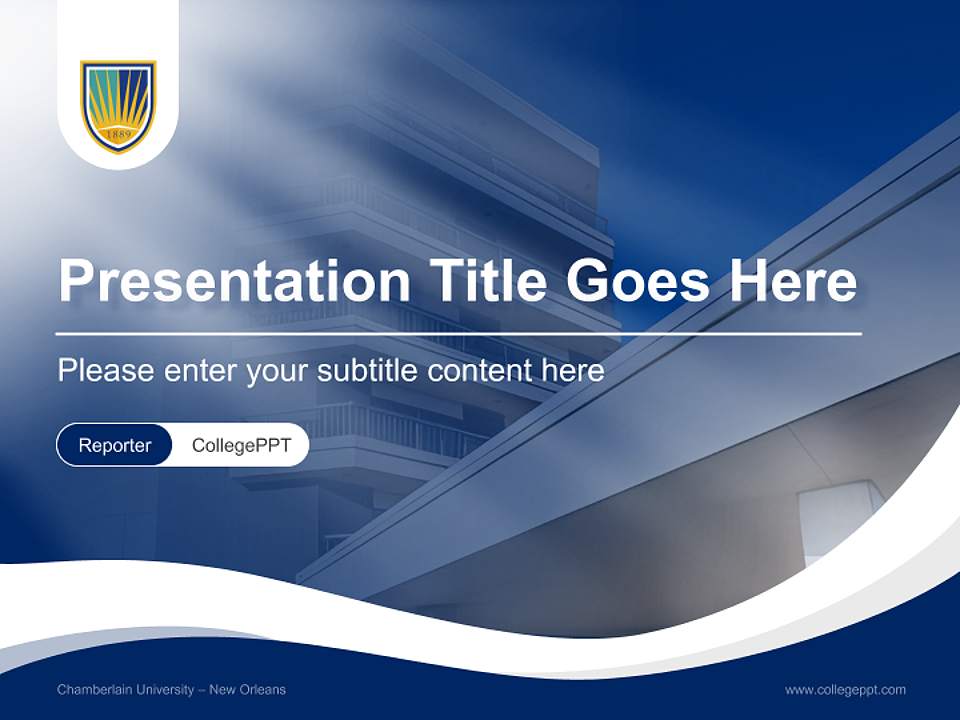 Chamberlain University – New Orleans Lecture Sharing and Networking Event PPT Template4:3 ratio PPT effect preview image4