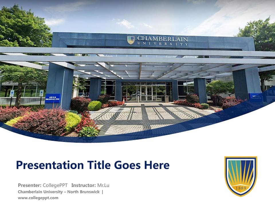 Chamberlain University – North Brunswick Course/Courseware Creation PPT Template4:3 ratio PPT effect preview image5