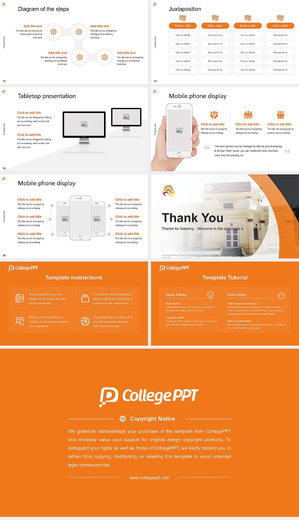 Jagat Guru Nanak Dev Punjab State Open University Competition/Entrepreneurship Contest PPT Template16:9 ratio PPT effect preview image9